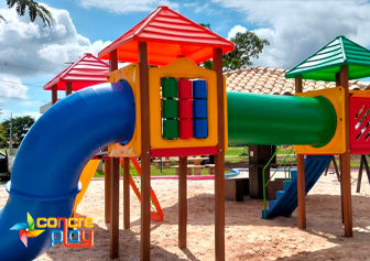Playground Madeira Plástica MG09